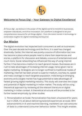 welcome to focus digi your gateway to digital
