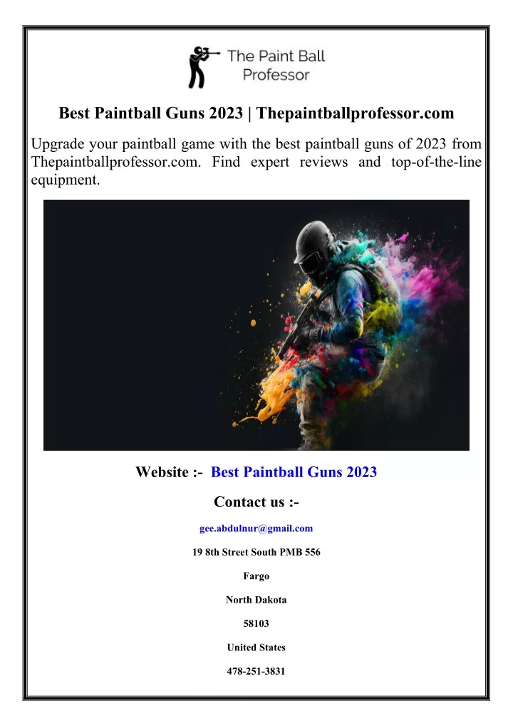 best paintball guns 2023 thepaintballprofessor com