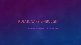 pulmonary embolism'