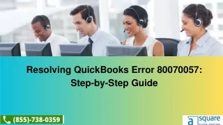 Resolving QuickBooks Error Code 80070057 Step-by-Step Guide