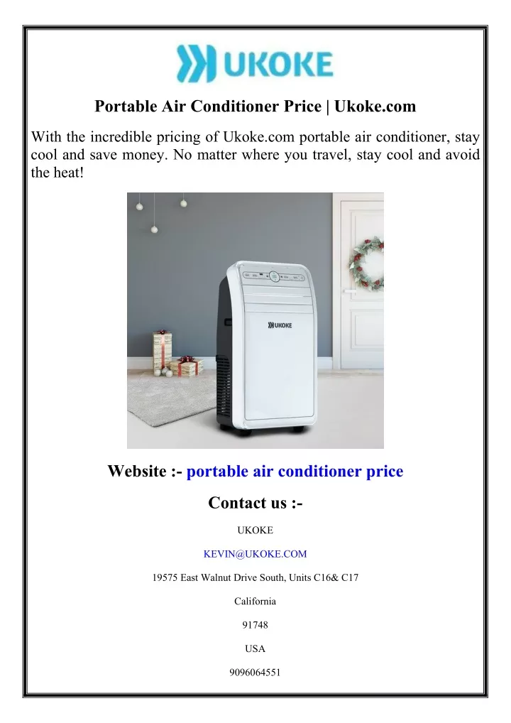 portable air conditioner price ukoke com