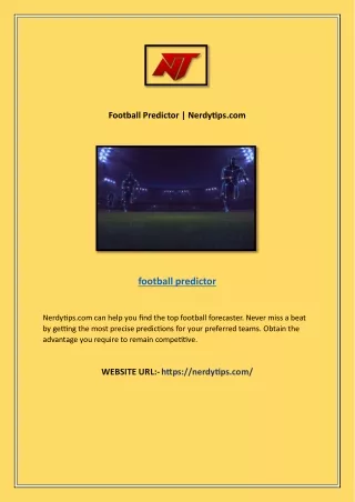 Football PredictorBankers Football | Nerdytips.com