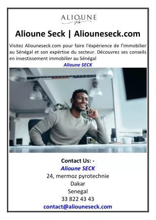 Alioune Seck Aliouneseck.com