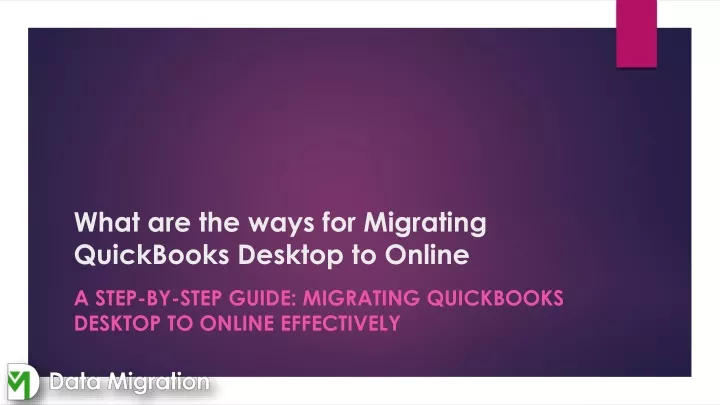 what are the ways for migrating quickbooks desktop to online