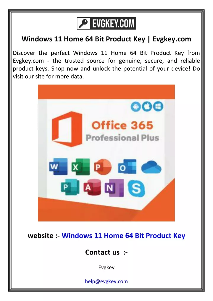 windows 11 home 64 bit product key evgkey com