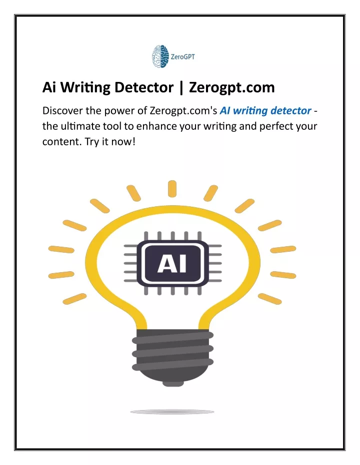 ai writing detector zerogpt com