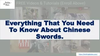 Everything That You Need To Know About Chinese Swords