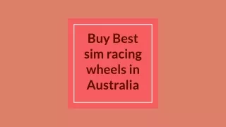 Buy Best sim racing wheels in Australia