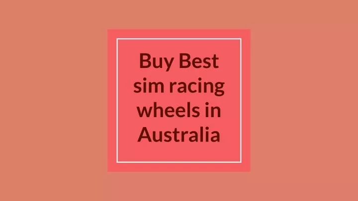 buy best sim racing wheels in australia