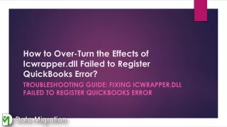 Troubleshooting Guide  Fixing Icwrapper.dll Failed to Register QuickBooks Error