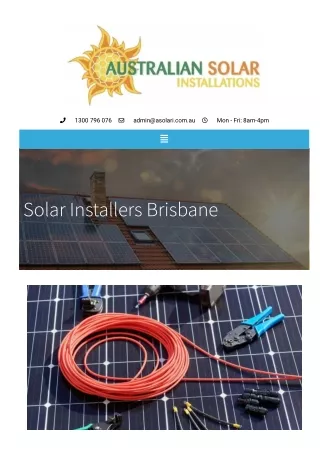 Solar Installers Brisbane