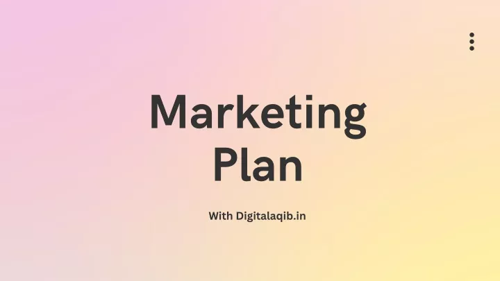 marketing plan