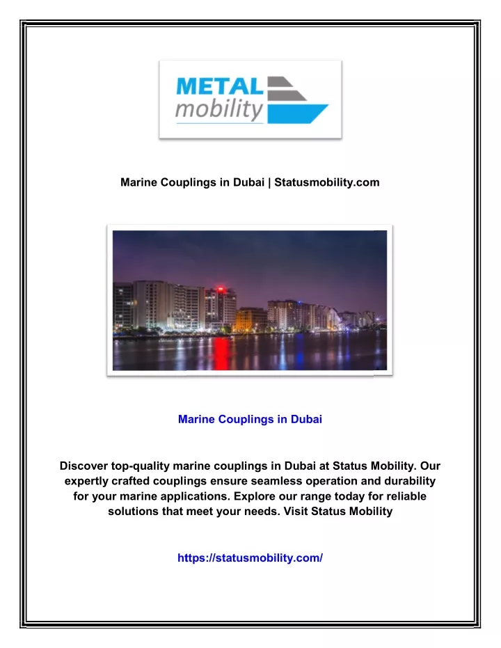 marine couplings in dubai statusmobility