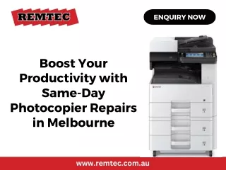 Boost Your Productivity with Same-Day Photocopier Repairs in Melbourne