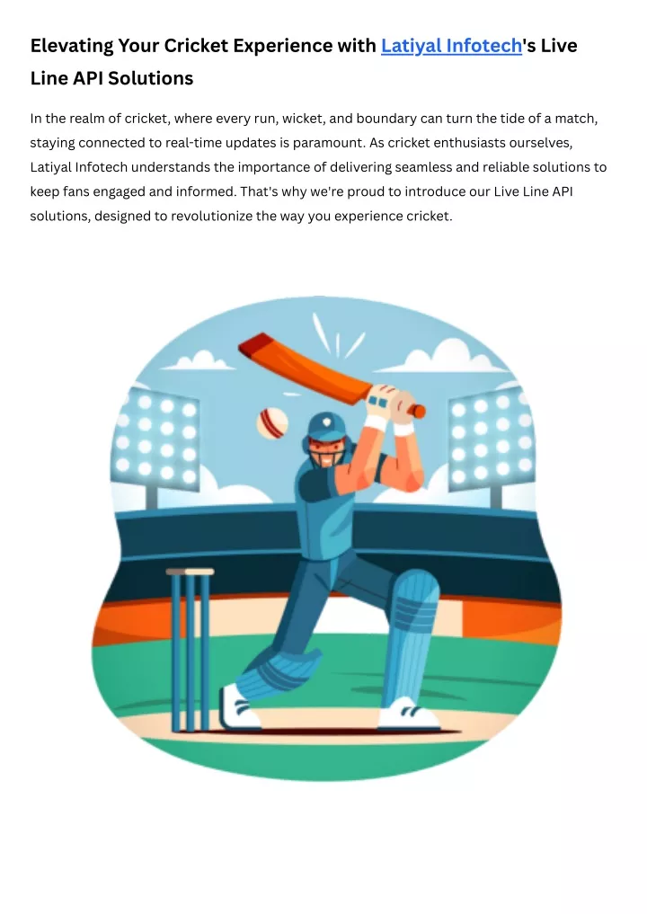 elevating your cricket experience with latiyal