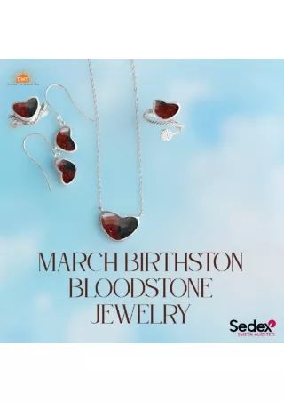 March Birthstone Bloodstone Jewelry - Stunning Selection Available