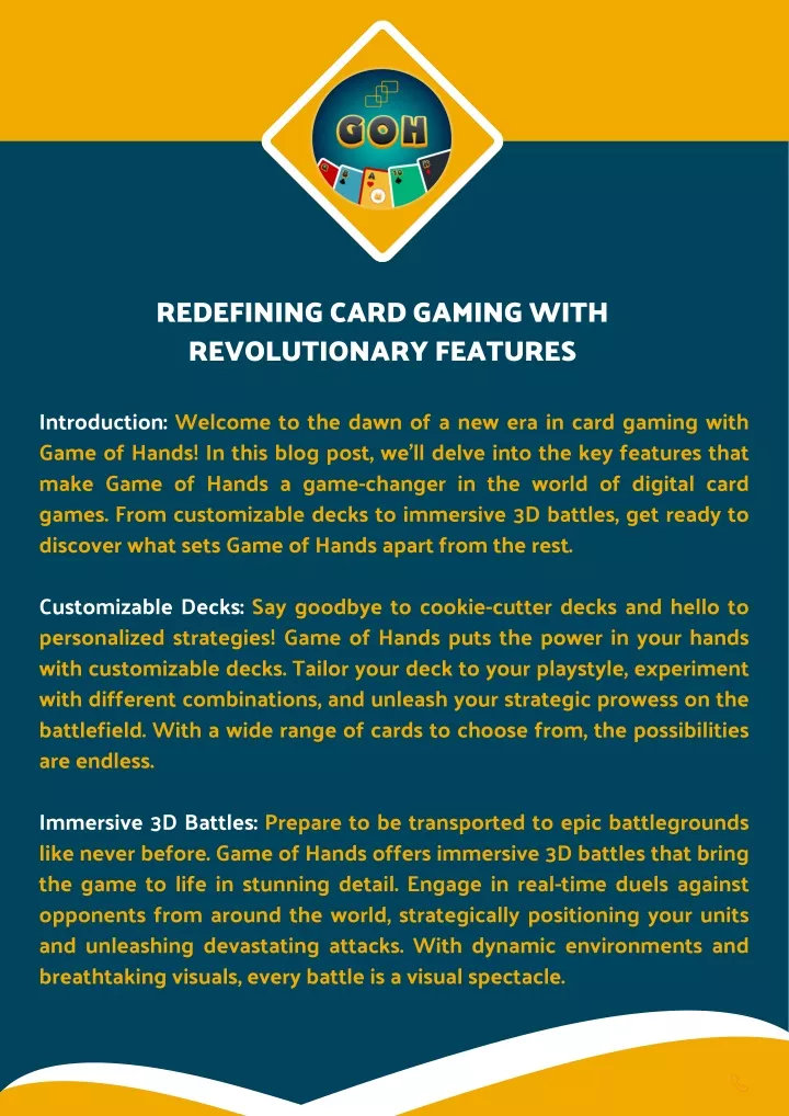 redefining card gaming with revolutionary features