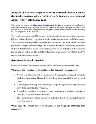 analysis of multi cloud management market