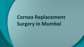 Cornea Replacement Surgery Mumbai