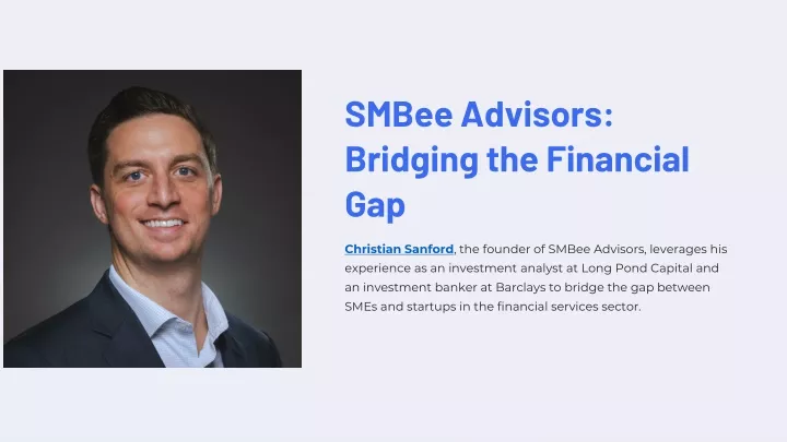 smbee advisors bridging the financial gap