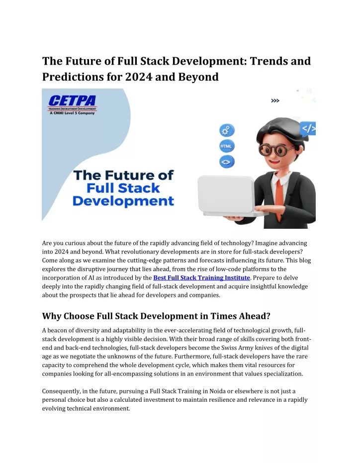 the future of full stack development trends