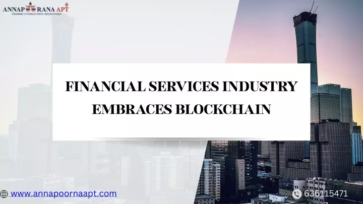 financial services industry embraces blockchain
