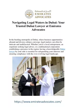 Expert Legal Guidance in Dubai