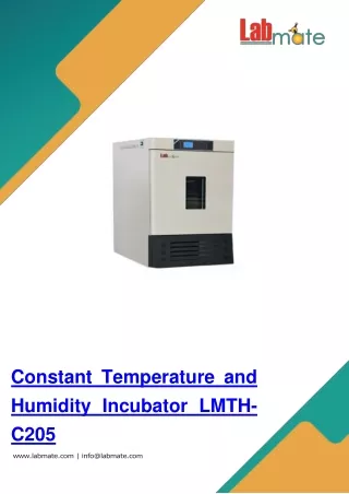 constant temperature and humidity incubator lmth