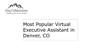 Most Popular Virtual Executive Assistant in Denver, CO