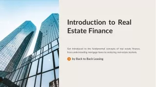 Master Real Estate Finance: Online Course for Aspiring Investors