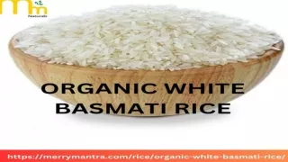 Organic White Basmati Rice