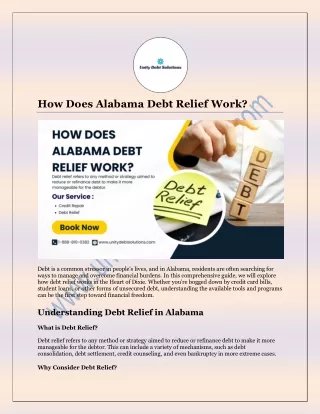 how does alabama debt relief work