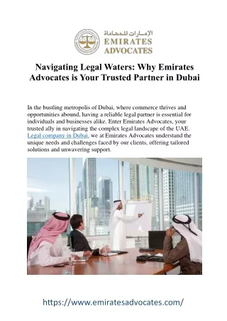 Your Legal Partner in Dubai: Expertise, Trust, Results