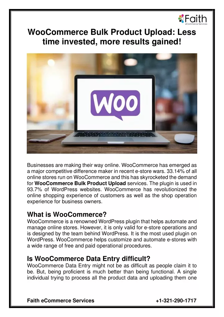 woocommerce bulk product upload less time
