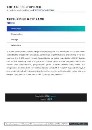 trifluridine tipiracil