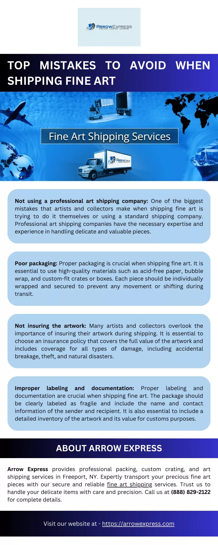 top mistakes to avoid when shipping fine art