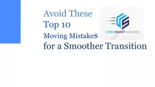 Smooth Moves: How to Dodge Common Moving Mistakes