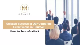 Unleash Success at Our Corporate Event Venue in Houston