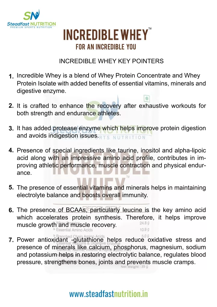 incredible whey