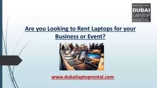 Are you Looking to Rent Laptops for your Business or Event?