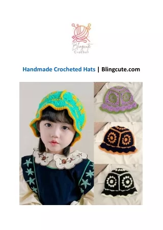Handmade Crocheted Hats  Blingcute com