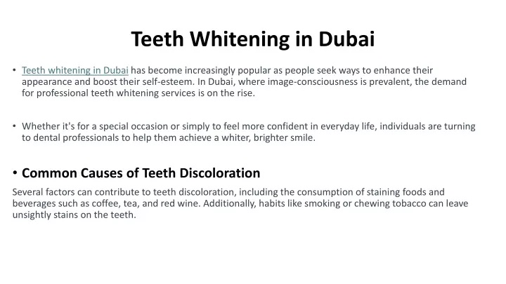 teeth whitening in dubai