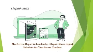 Mac Screen Repair in London by I Repair Macs: Expert Solutions for Your Screen T