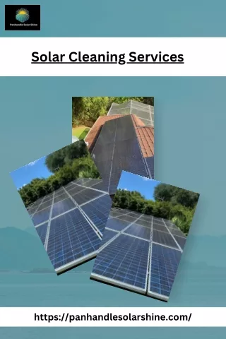 Quality Solar Cleaning Services