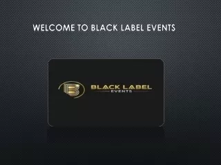 Black Label Events