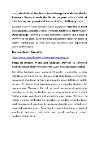 analysis of global hardware asset management