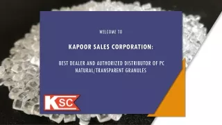 Welcome to Kapoor Sales Corporation: Best dealer and authorized distributor of P