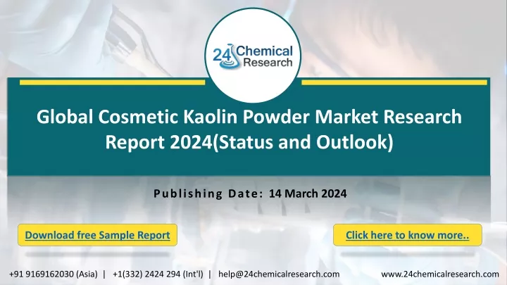 global cosmetic kaolin powder market research