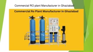 Commercial Ro Plant Manufacturer in Ghaziabad: Netsol Water