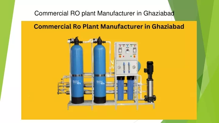 commercial ro plant manufacturer in ghaziabad